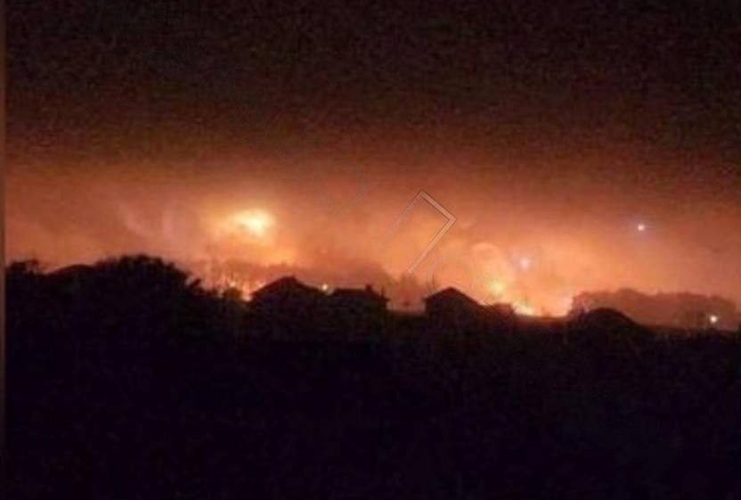 БПЛА атаковали военный аэродром в Липецке, возникли пожар и детонация на складе боеприпасов, жителей эвакуировали 