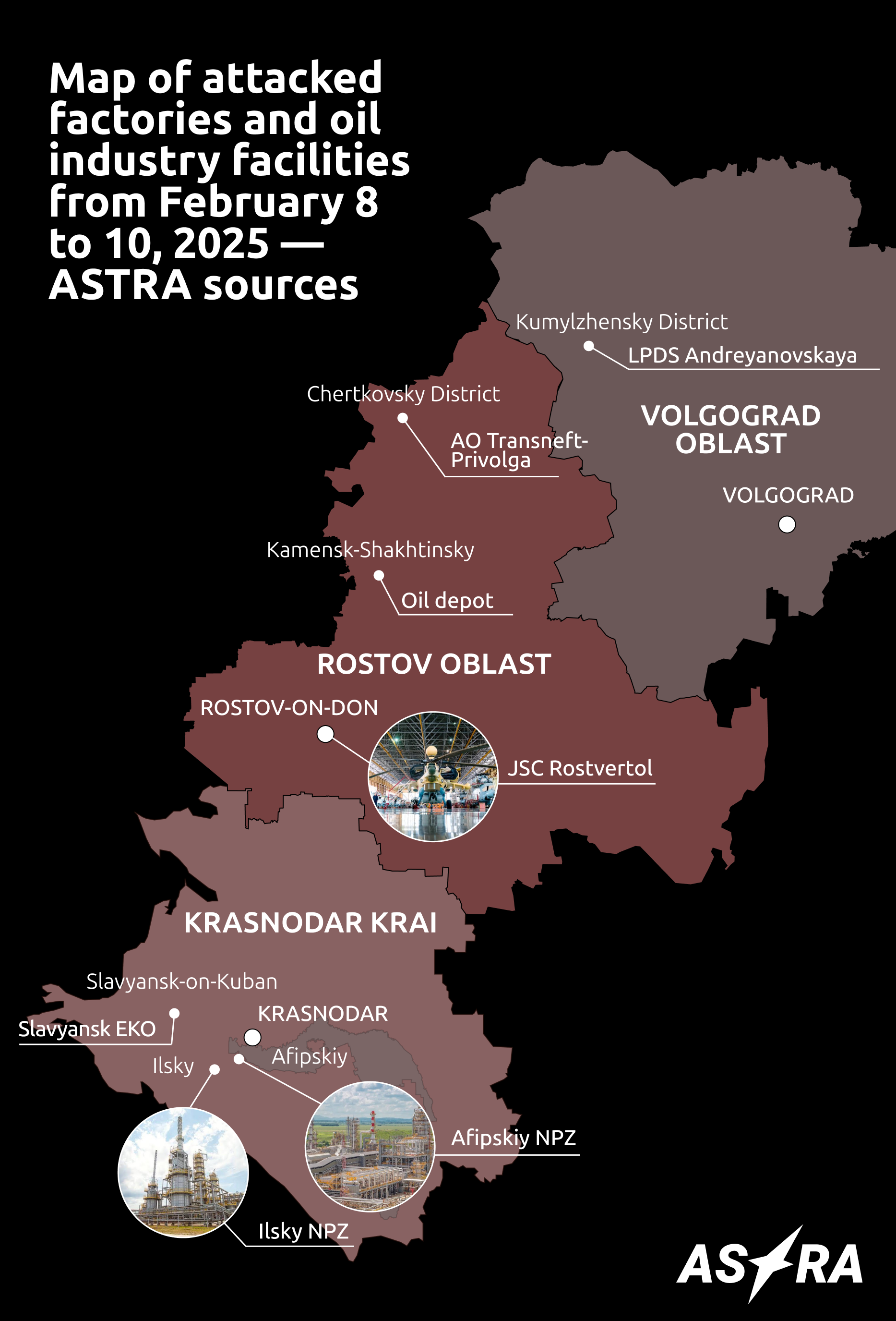 Helicopter factory, five oil companies and nuclear power plant attacked by the Ukrainian Armed Forces