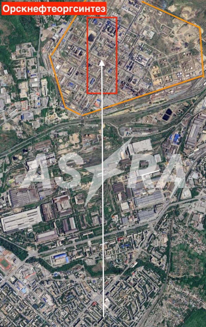 Orsknefteorgsintez oil refinery attacked in Orsk